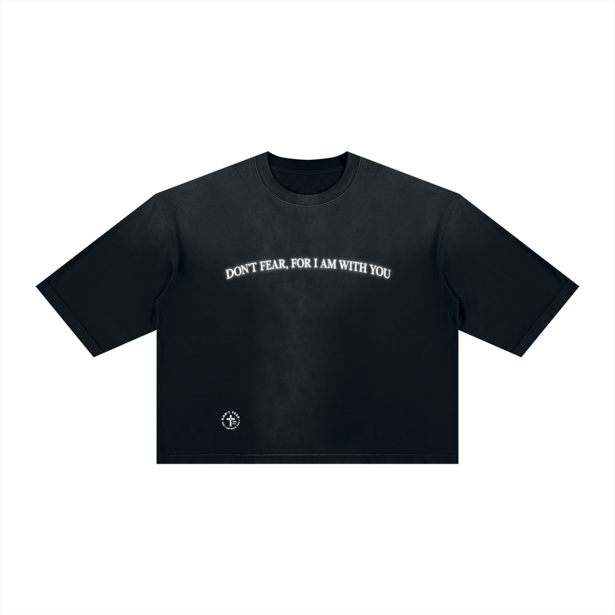 DON’T FEAR, FOR I AM WITH YOU | Unisex Vintage Wash Sunfade Boxy T-Shirt