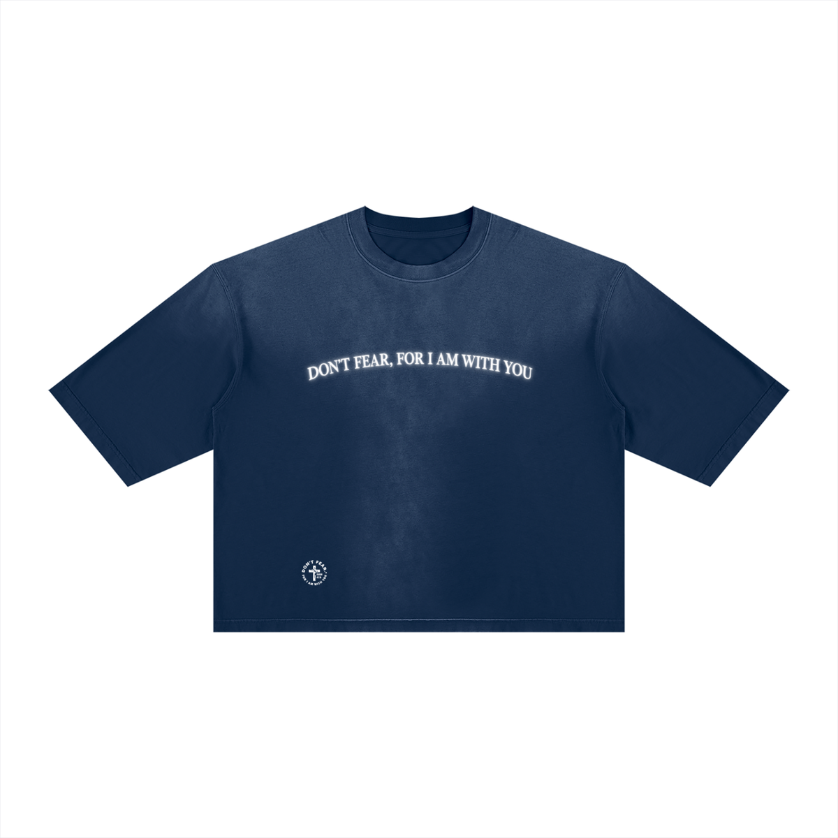 DON’T FEAR, FOR I AM WITH YOU | Unisex Vintage Wash Sunfade Boxy T-Shirt