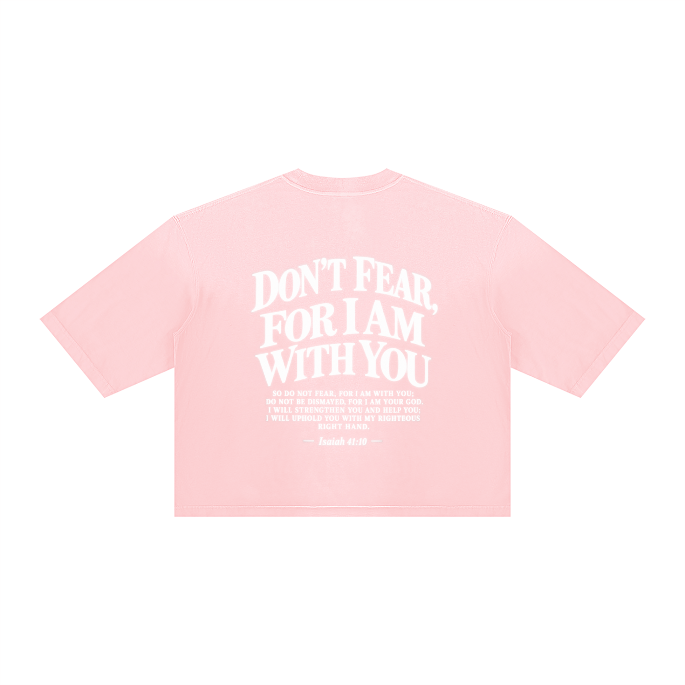 DON’T FEAR, FOR I AM WITH YOU | Unisex Vintage Wash Sunfade Boxy T-Shirt