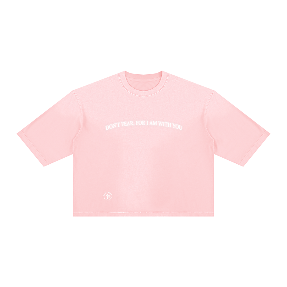 DON’T FEAR, FOR I AM WITH YOU | Unisex Vintage Wash Sunfade Boxy T-Shirt